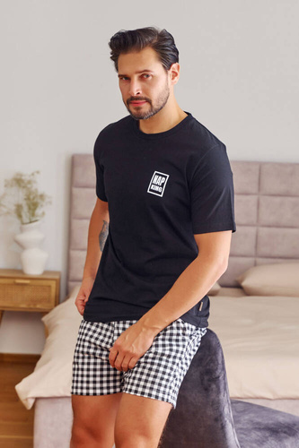7214 Piżama Męska Doctor Nap - black
