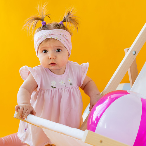 Strawberry & Love Eevi Sukienko-body, krótki rękaw - róż