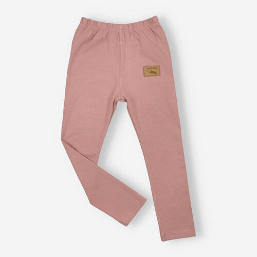 KAR-0041/BRO Legginsy dziewczęce Lagarto Verde - brudny róż