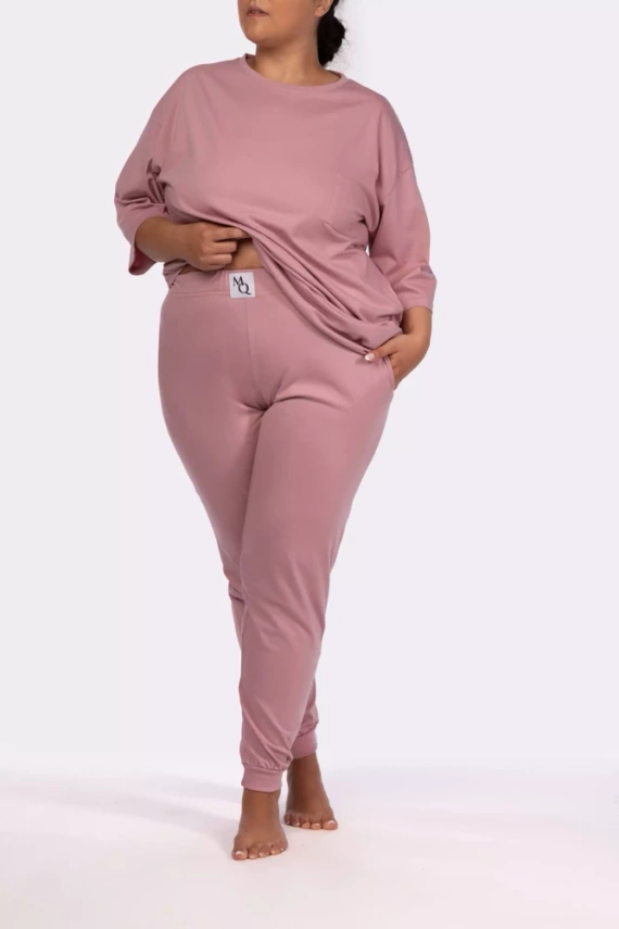 Homie shortsleeve Piżama damska Mona pink