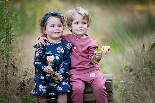 "Rose Bonica" Makoma Sukienka z falbanką 