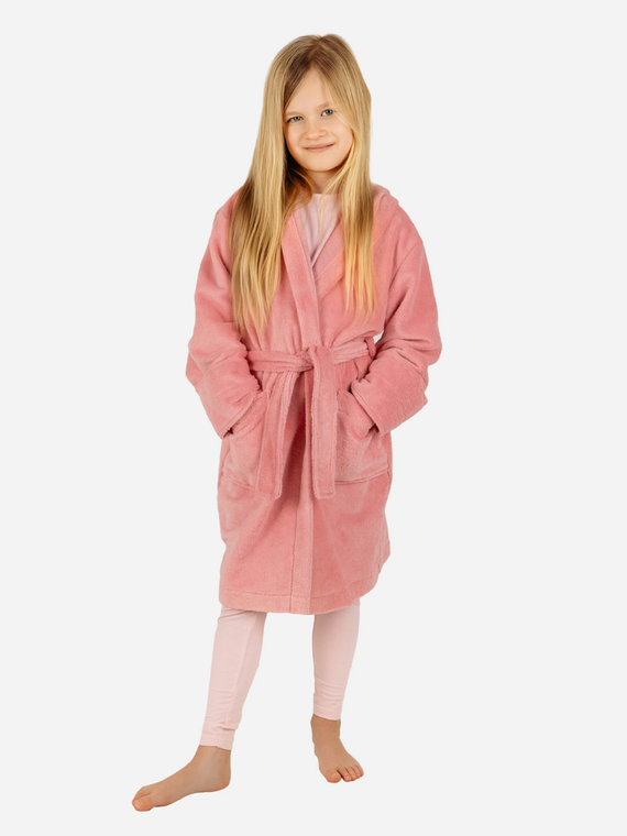 Bamboo Szlafrok dziecięcy bambusowy ByShelly - brzoskwiniowy