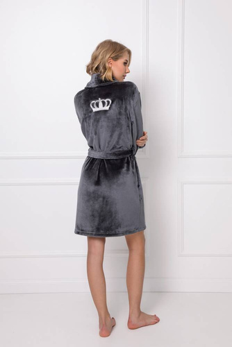 Eve Bathrobe Szlafrok damski Aruelle - dark grey