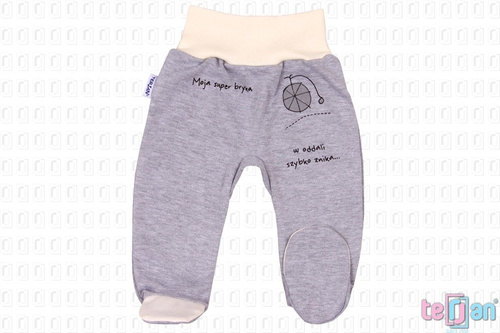 Półśpiochy bawełniane "BIKE" różowy Terjan