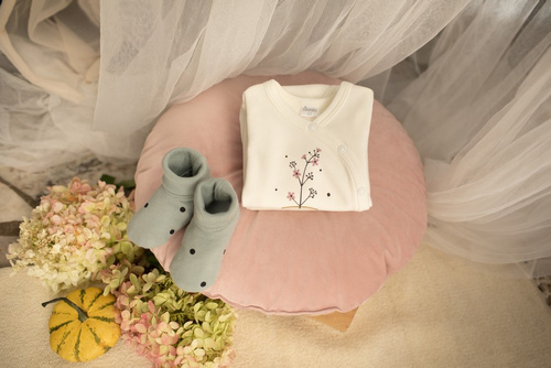 Tres Bien Pinokio Buciki dla dziewczynki - mięta druk 