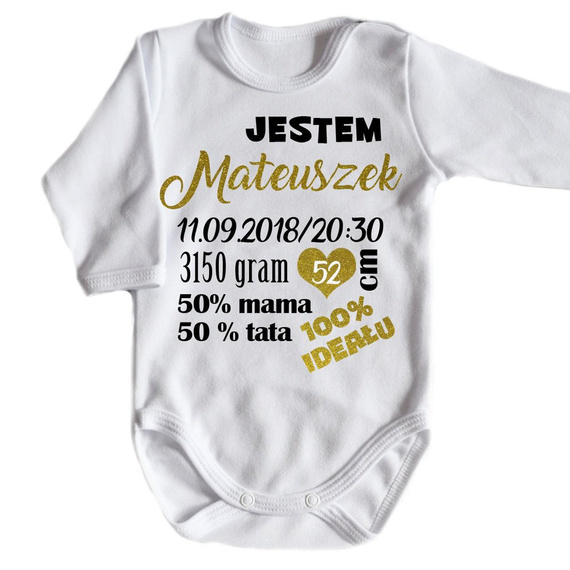 Body długi rękaw z metryczką Moocha czarny