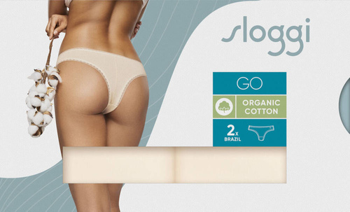 Figi Brazylijskie 2 pak Damskie Sloggi go - fresh powder