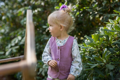 "My Garden" Pinokio Kamizelka na guziki - róż