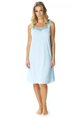 86385 Aurora koszula nocna damska Mewa niebieski