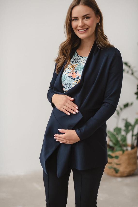 Mama Wrap Kardigan ciążowy Milk&Love granatowy