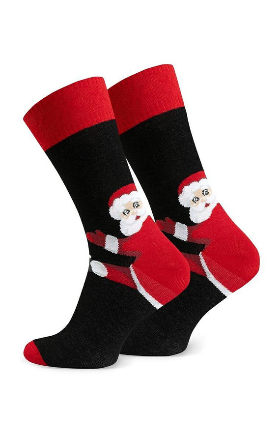 Art.136 Skarpety świąteczne męskie Steven czarny 172 – wzory bożonarodzeniowe, bawełna