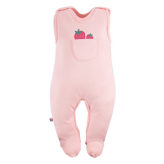 Strawberry & Love Eevi Śpiochy niemowlęce-koralowy