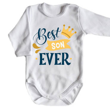 "BEST SON" Moocha Body długi rękaw biały
