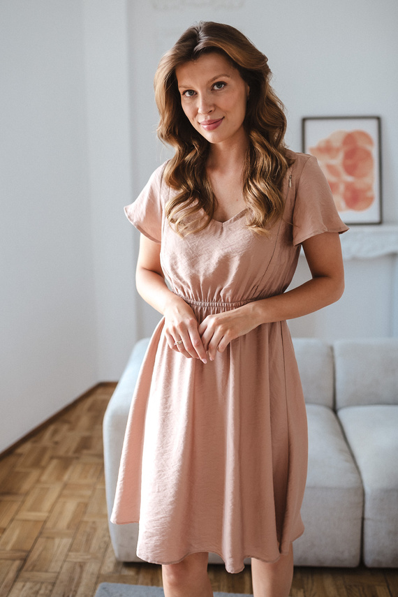 Lovely Dress Milk&Love sukienka ciążowa i do karmienia w grochy