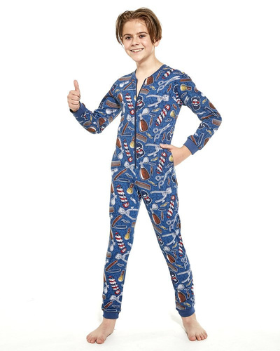 Cornette 185,186/125 Barber Kombinezon dla chłopca - jeans