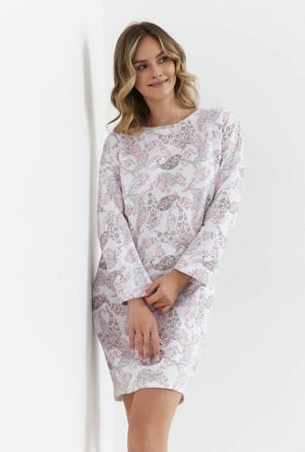 429 Koszula Nocna z bawełny drapanej Cana - orientalny róż