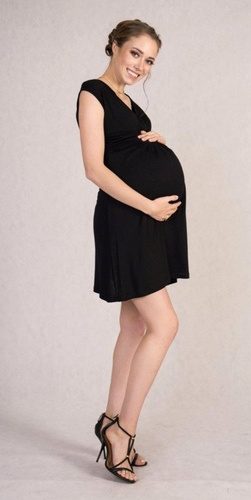 256 Sukienka bez rękawków MIRACLE- czarna