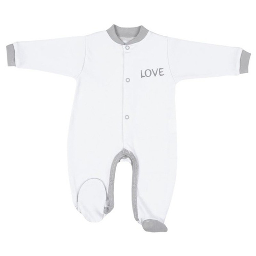 Pajac bawełniany "LOVE" Terjan - niebieski