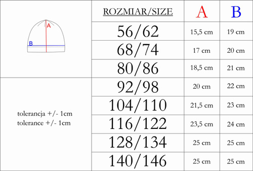 Czapka dziecięca 212268 Tola Nicol