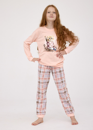 594/178 592/178 Paint Piżama dziewczęca Cornette różowy