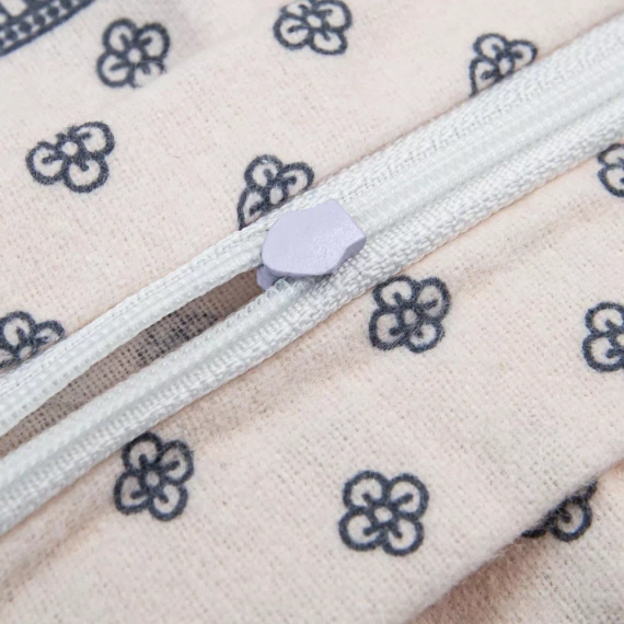 31503/1 Pościel flanelowa kwiaty Darymex pudrowy róż