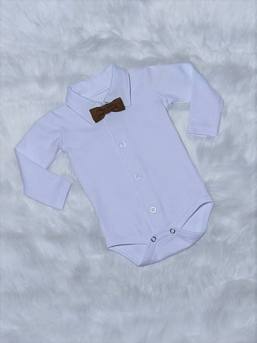 Miłosz Bambarillo Body z długim rękawem biały