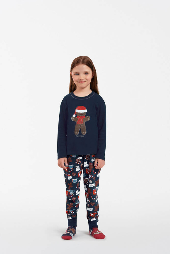 Makala Italian Fashion Piżama dziecięca - granatowy/druk 