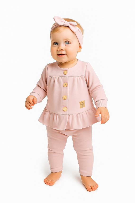 Tola Martex Komplet niemowlęcy pudrowy róż