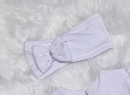 Amelka Bambarillo opaska z kokardką biały