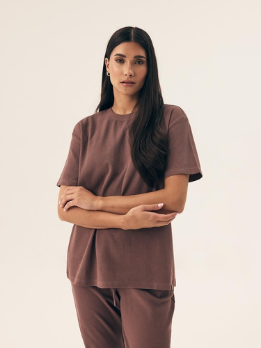 43349 Nilsa Piżama Damska Henderson - brązowy