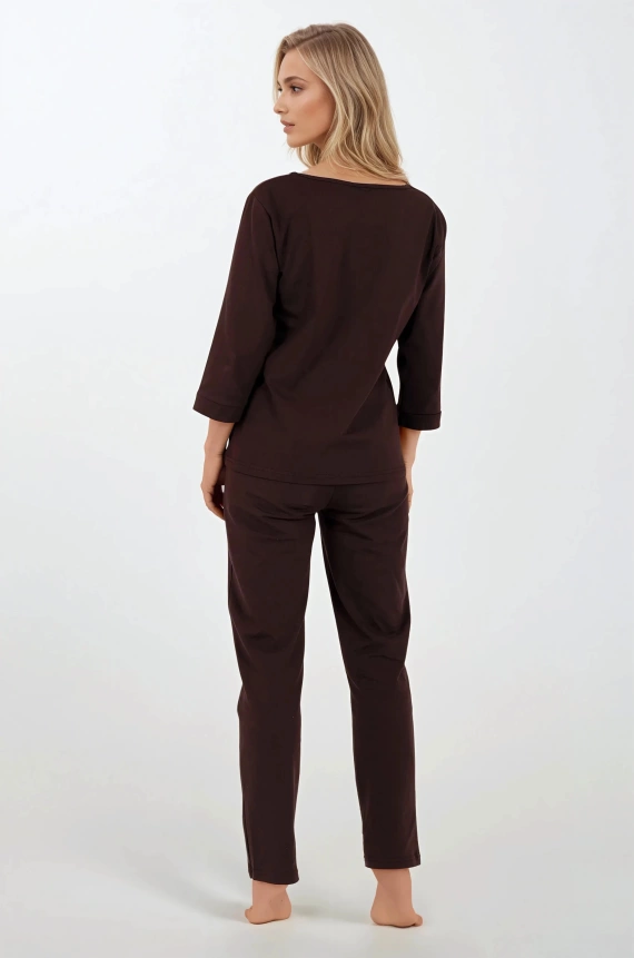 Bonjour Piżama damska Momenti Per Me espresso