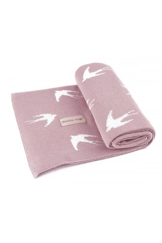 2108 Doctor Nap Kocyk bambusowy Swallow - rose