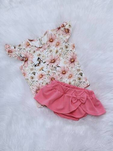 Roses Bambarillo Bloomers bawełniany różowy