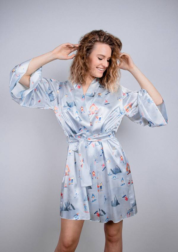 DK-P Christmas Podomka damska DKaren - błękit 015