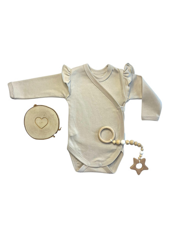 Mamatti BD15228 body dla dziewczynki – długi rękaw, bawełna 100%, certyfikowane i wygodne