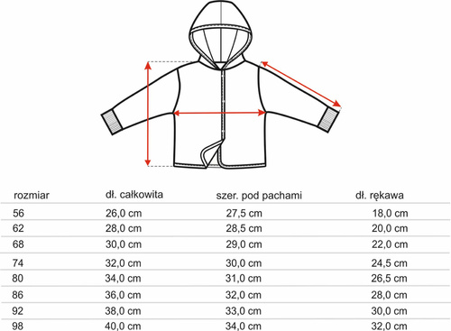 ABN-4718/POM Cute Cars Kurtka niemowlęca z bawełny organicznej Nini pomarańczowy