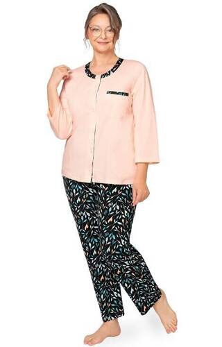 262 Olga II Piżama damska 7/8 Martel - pomarańczowa