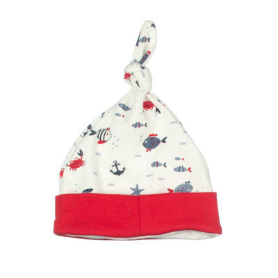 Rybki Martex Czapeczka z węzełkiem czerwony