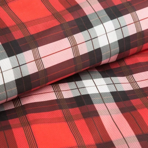 Bliss Pościel świąteczna kratka gwiazda betlejemska Eurofirany czerwony