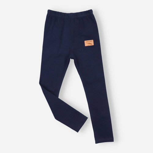 KAR-0041/GRA Legginsy dziewczęce Lagarto Verde -  granatowy 