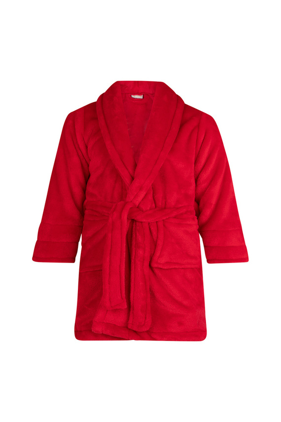 Calido Szlafrok dziecięcy polarowy ByShelly - czerwony