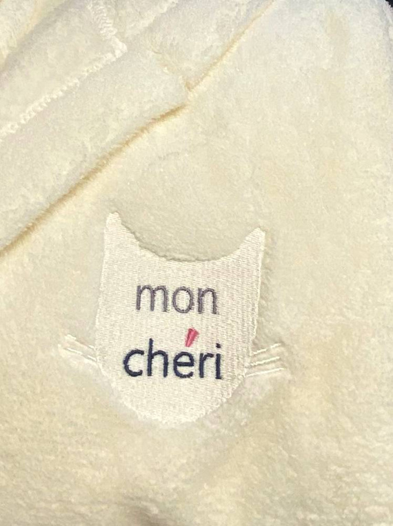 Lota L&L Szlafrok dziecięcy z uszkami - melange