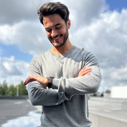 OMS4500-002 Moraj Sweter męski - szary