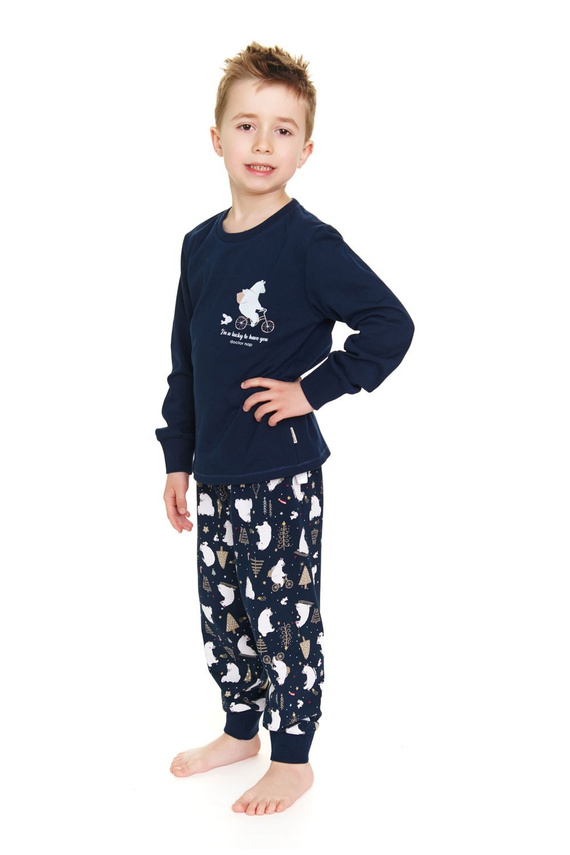 Piżama dziecięca 5264 "Frozen" Unisex Doctor Nap - navy blue