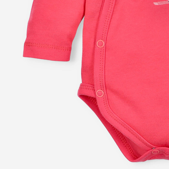 ABN-4038/KOR Kolorowy Las Body kopertowe z bawełny organicznej Nini malinowy