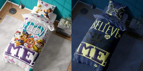 PP 16 DC Fluo Detexpol Pościel bawełniana świecąca w ciemności Psi Patrol