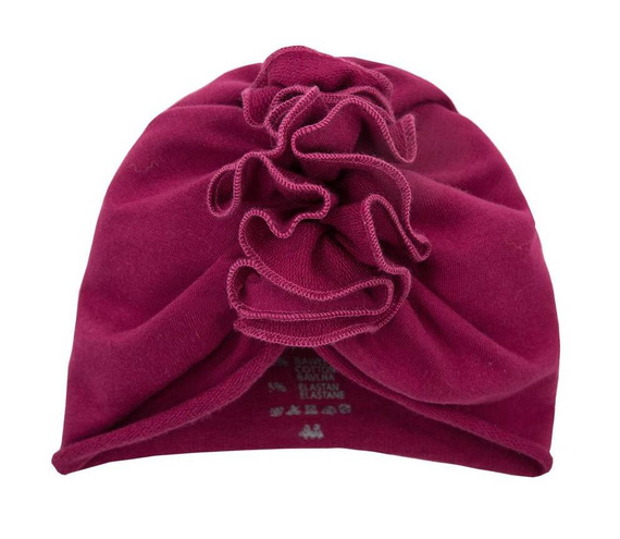 Czapka Turban dla dziewczynki "Simply Comfy" Ewa Klucze bordo