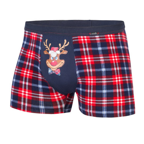 Bokserki męskie 017/42 Candy Cane Cornette czerwony