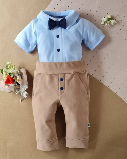 0410/latte Little Gentleman Spodnie Marija - latte