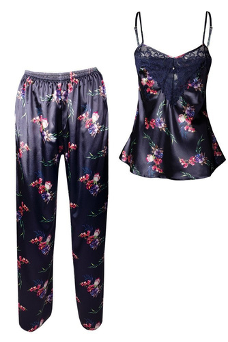 Flowers Komplet Damski Piżama DKaren - DK-KC 10 biały